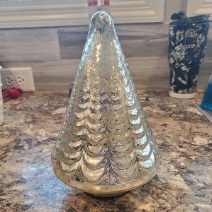 Silver Mercury Glass Tree